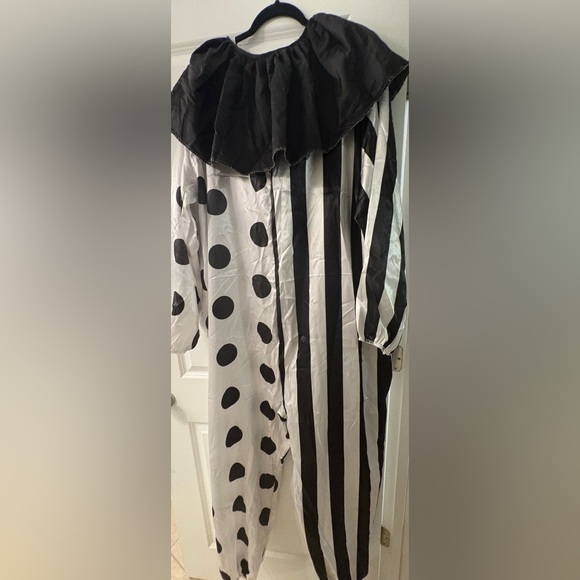 Men’s Horror Clown Costume, Halloween, black & white, One size fits most, adult - Picture 5 of 7